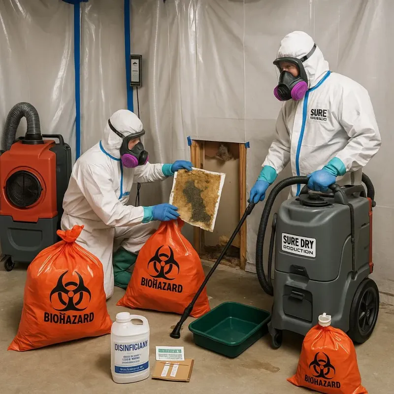 Contaminated Water Handling Protocols process in La Plena, PR